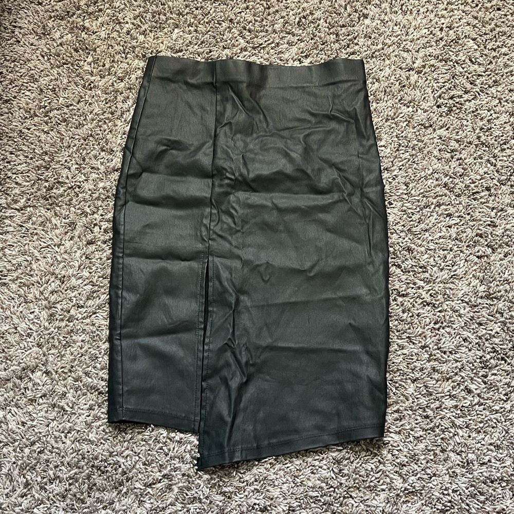 Faux Leather pencil skirt